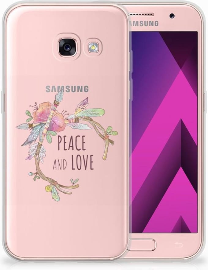 Samsung Galaxy A3 2017 Telefoonhoesje met Naam Boho Text