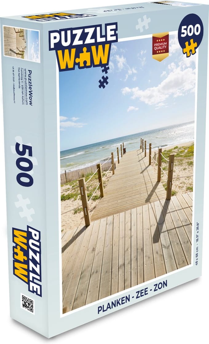Puzzel Planken - Zee - Zon - Legpuzzel - Puzzel 500 stukjes