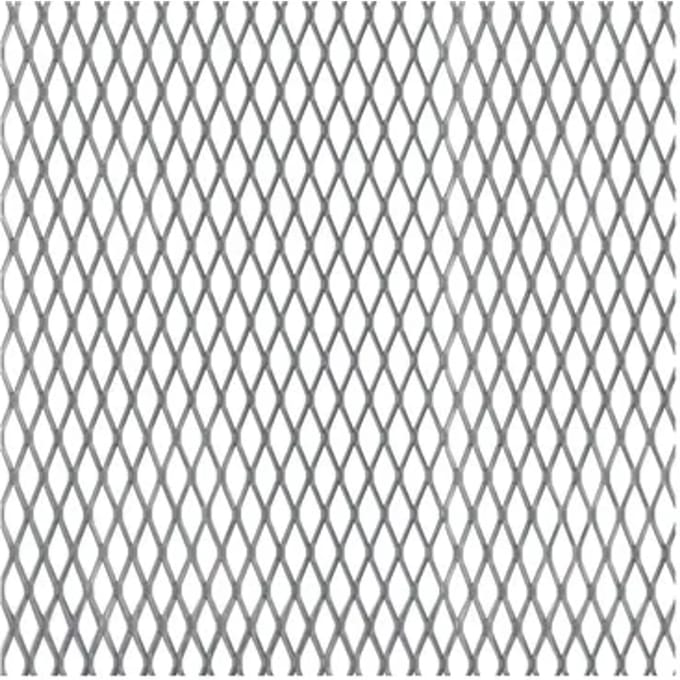 Alberts Metaalgaasplaat - Staal - Brut - Uitgevouwen Metaal - 250x500x1,2mm