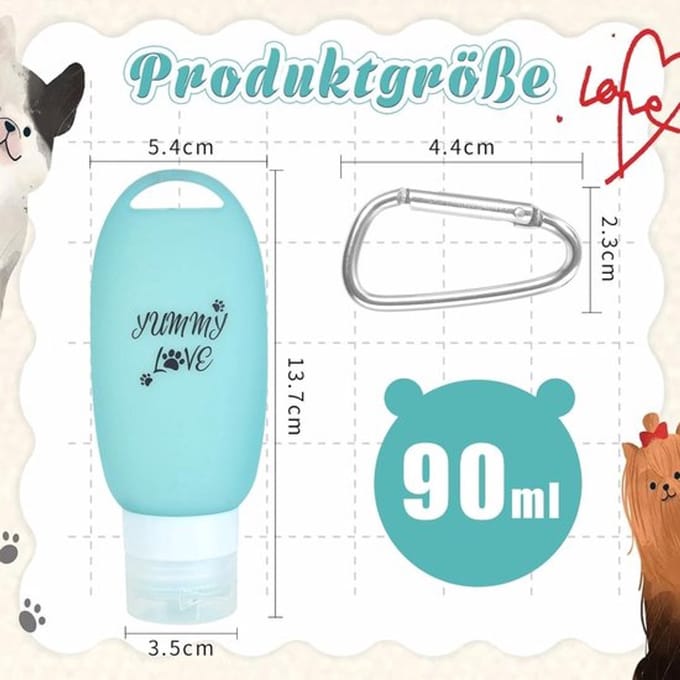 Inovra Plus - 90 ml - 2 stuks voedertube hond - vulbare voerbuis