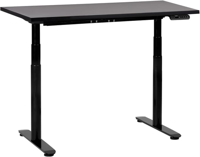 DESTINAS - Elektrisch Verstelbaar bureau - Zwart - 120 cm - MDF