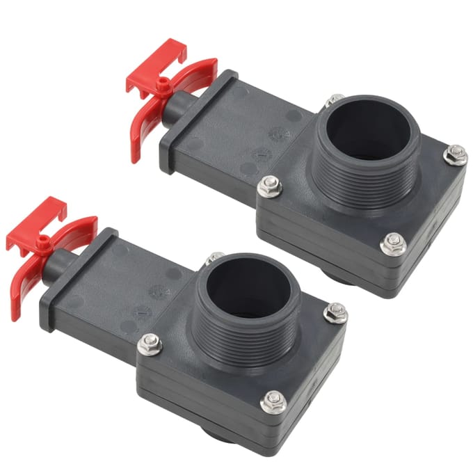 vidaXL - Zwembadklep - 2 - st - 1,5"