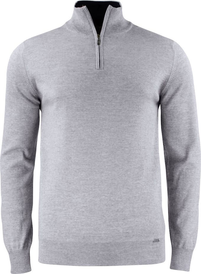 Cutter & Buck Everett HZ Sweater Heren 355420 - Grijs Melange - 3XL