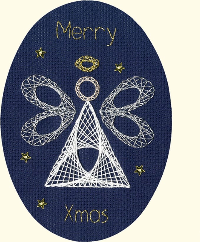 Borduurpakket wenskaart kerstengel - Bothy Threads bt-xmas41