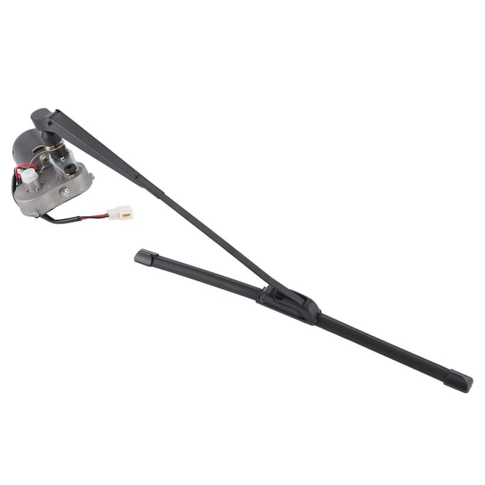 Elektrische Ruitenwisser Montagekit Motor Wisblad Arm Watersproeier Pot Slang voor UTV ATV white