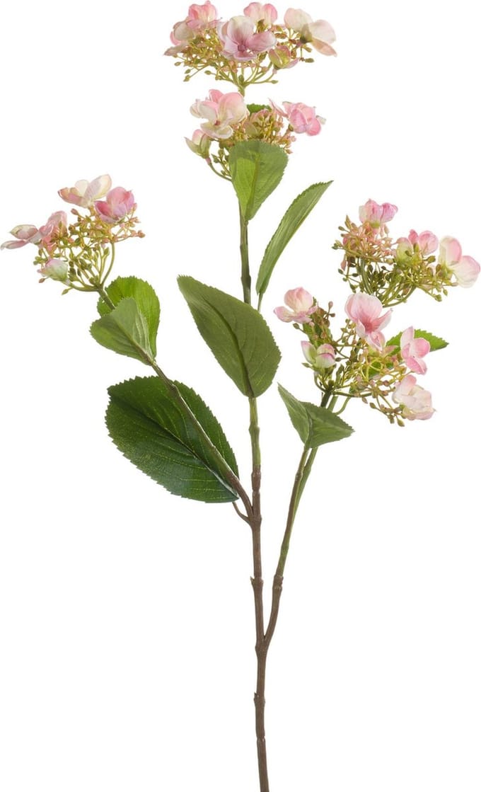 Emerald - Kunstbloem Hortensia 75cm roze - Kunstplant voor binnen