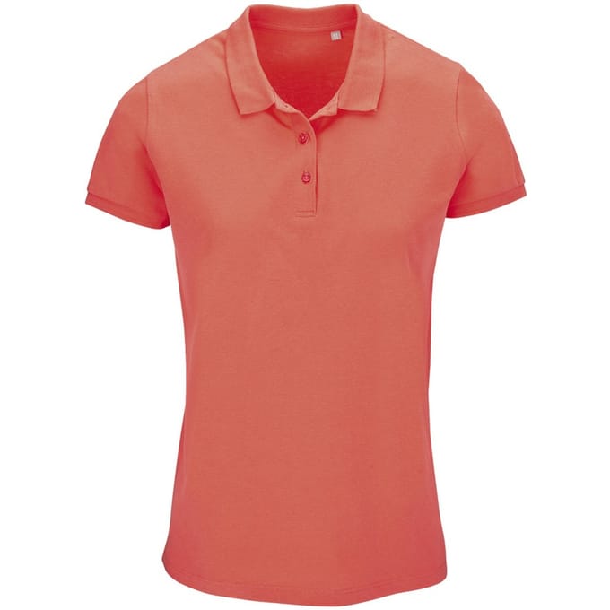 SOLS Dames/Dames Planet Piqué Biologisch Poloshirt (Pop Oranje)