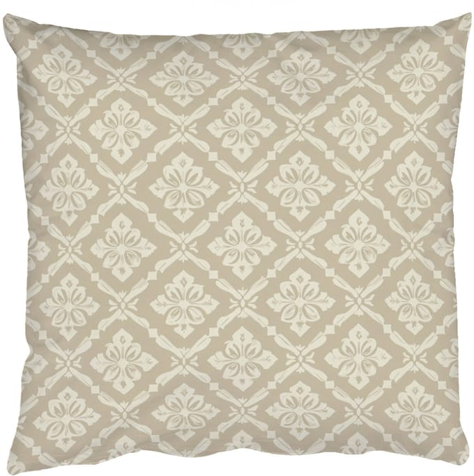 Sierkussens - Kussentjes Woonkamer - 40x40 cm - Floraal - Ornament - Beige