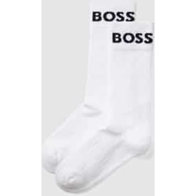 BOSS Sport Logo (2-pack) - heren sportsokken katoen - wit
