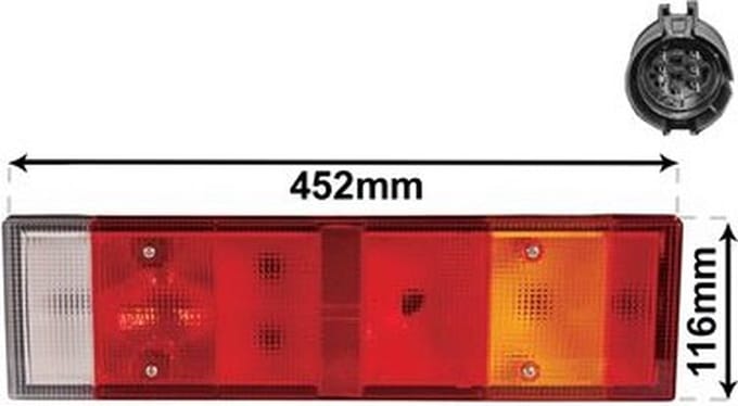 Achterlicht rechts Iveco Daily Ii Bestelwagen. Model: 1989 - 2009-08