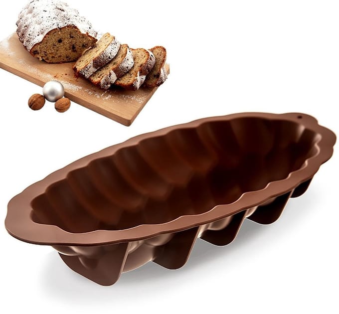Orion Silline Serie - Silicone Bakvorm - 41 cm - Ovaal - Bruin