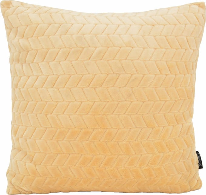 Pluche Beige Kussenhoes | Polyester / Imitatiebont | 45 x 45 cm