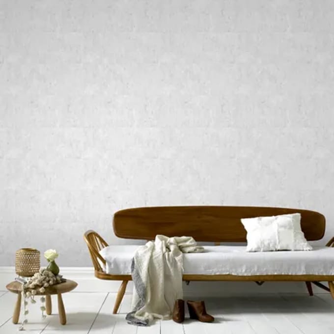 Decomode Vliesbehang Kurk Luxe - Lichtgrijs - 10,05m X 52cm