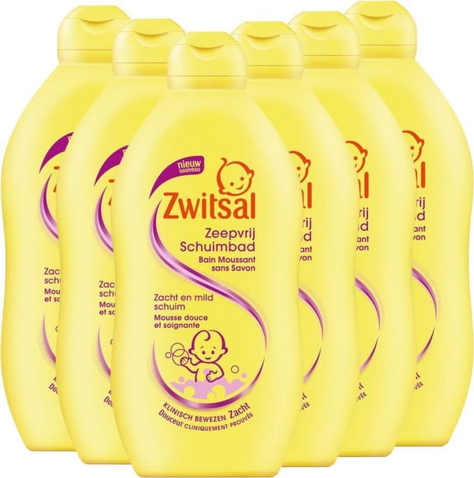 Zwitsal Baby - Schuimbad - 6 x 700ml - 6-Pack Voordeelverpakking