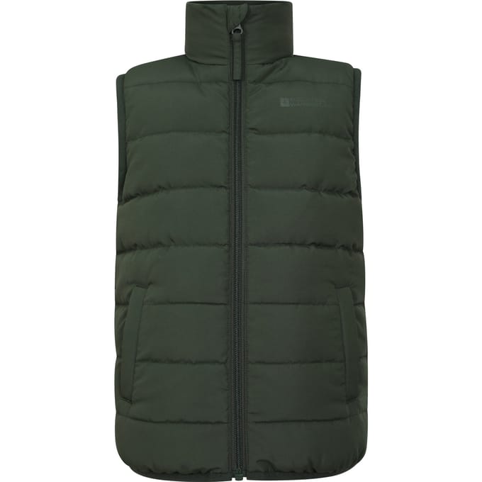 Mountain Warehouse Kinderen/Kinderen Rocko Waterafstotend Gewatteerd Gilet (Kaki Groen)