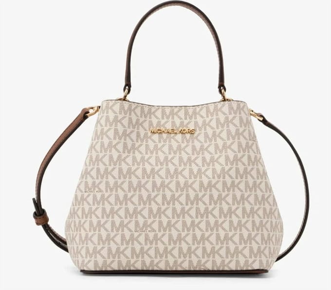 Handtas Dames Michael Kors PRATT-VANILLA Grijs 18 x 18 x 10 cm