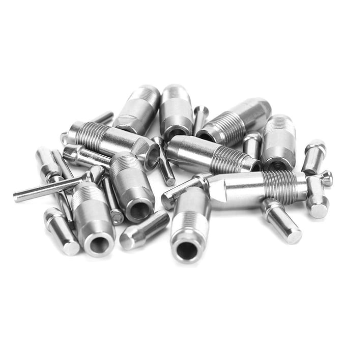Lot de 10 tétines à eau automatiques en acier inoxydable pour poulets gray