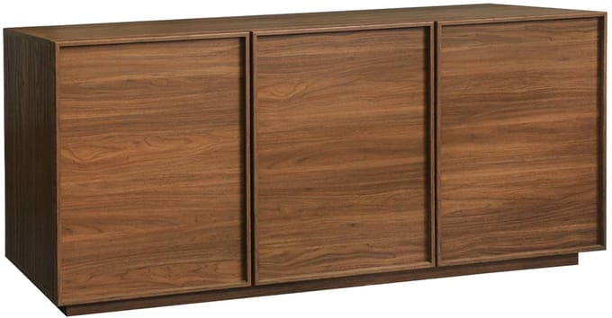 sweeek - Dressoir houtdecor met 3 deuren 160cm - kuba