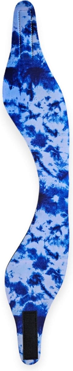 Hoofdband zwemmen tie dye Blauw