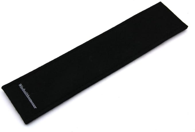 Robert Herder Windmühlenmesser Messer-Etui van Zwart Wollen Vilt – 240x55x2 mm