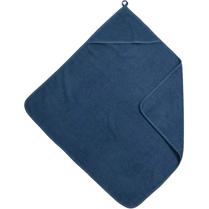 Meyco Baby Uni Badcape - Badstof - Indigo - 75x75cm