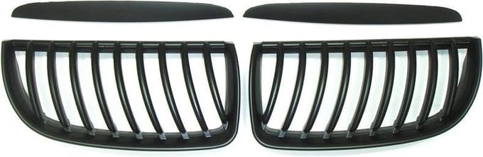 AutoStyle Matzwarte Grills passend voor BMW 3-Serie E90/E91 Sedan/Touring 2005-2008