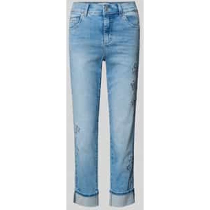 Jeans in verkort model met stiksels model 'CIRA BOHO'