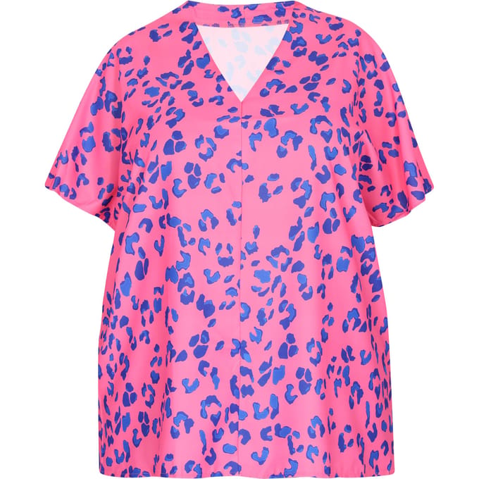 Mymo Grote maat blouse vrouwen roos