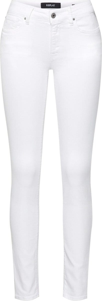 Replay New Luz Pants Jeans Dames - Broek - Wit - Maat 28/32