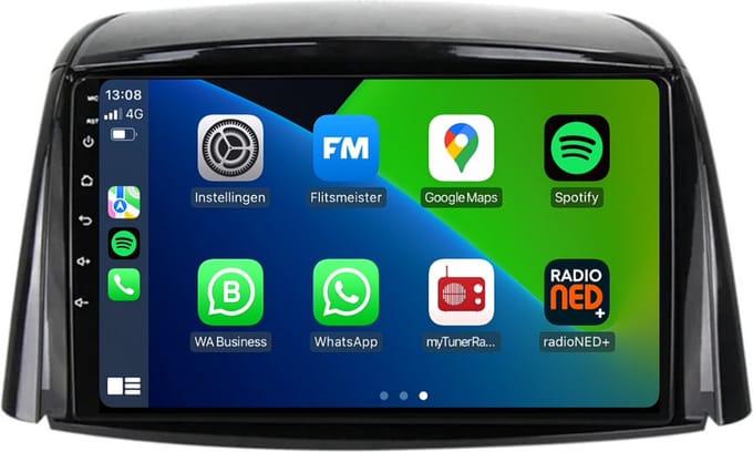 Carplay autoradio voor Renault Koleos | 2008 t/m 2016 | Android 13 | Draadloos Apple Carplay & Android Auto | 2GB + 32GB | 8-Core processor | Davilon | 2025 model | 2008 2009 2010 2011 2012 2013 2014 2015 2016| Bluetooth & Wifi