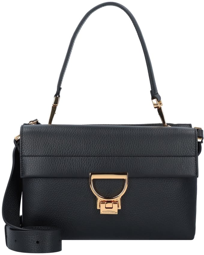 COCCINELLE Leren schoudertas Arlettis Shoulder Bag Noir zwart