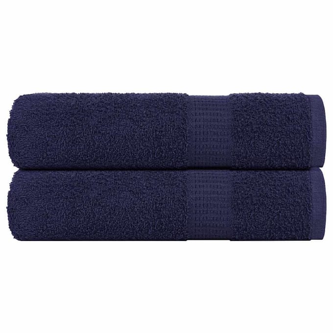vidaXL - Handdoeken - FROGN - 2 - st - 50x100 - cm - 360 - g/m² - marineblauw