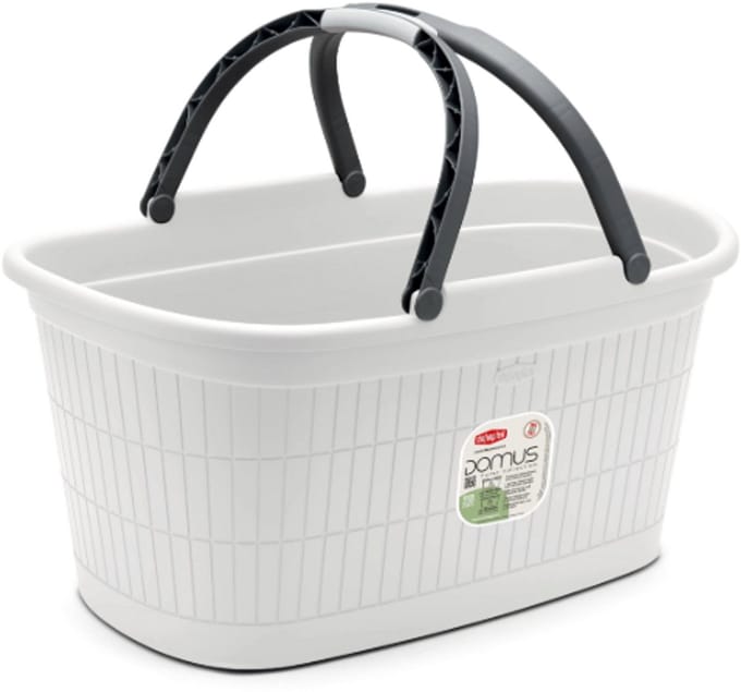 Heupwasmand met handgrepen 'Domus' - 35 liter - Dust White