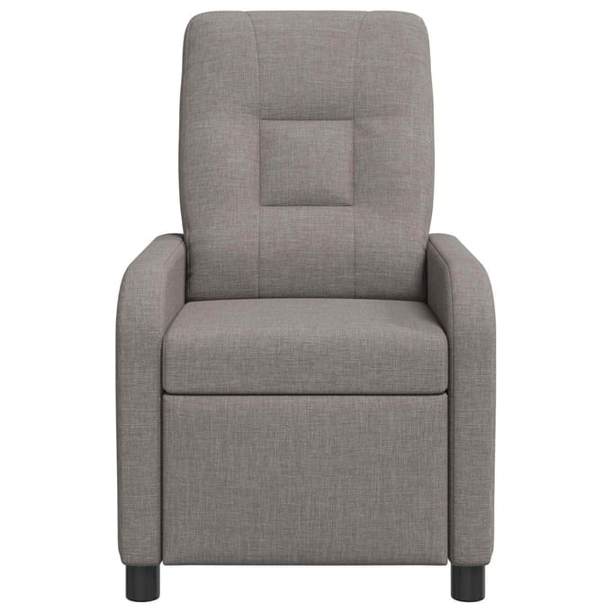 vidaXL - Recliner - Taupe - Stof
