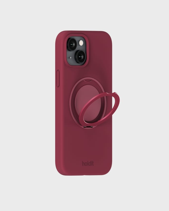 Silicone Stand Case Red Velvet iPhone 13