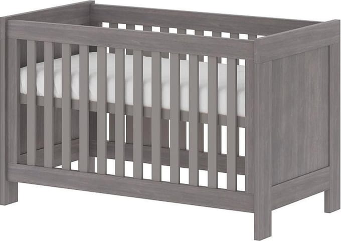 Bebies First Baby Bed Nevada 60x120 Verstelbare Bodem - Grijs