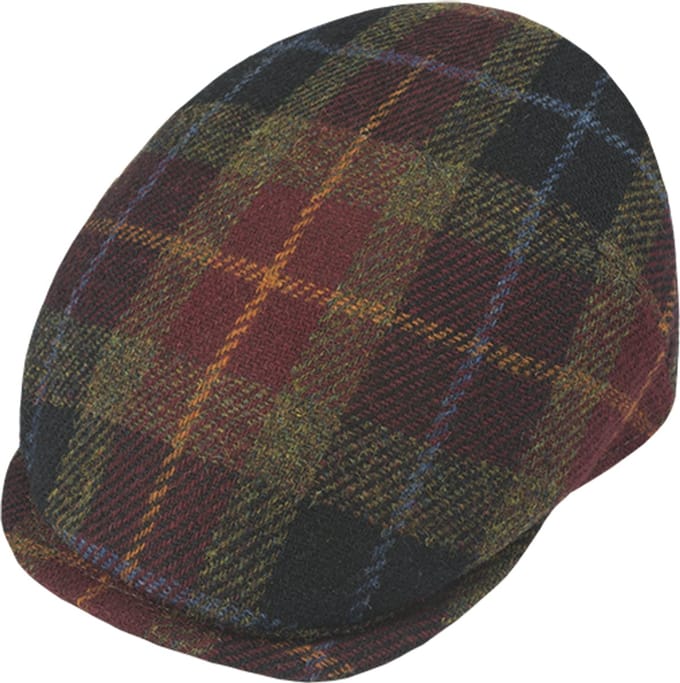 Diomar - Harris Tweed flatcap - Bordeaux rood