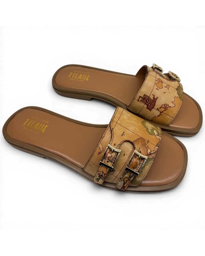 Alviero Martini 1 Classe Slipper Geo Classic natuurlijke vrouw maat 36