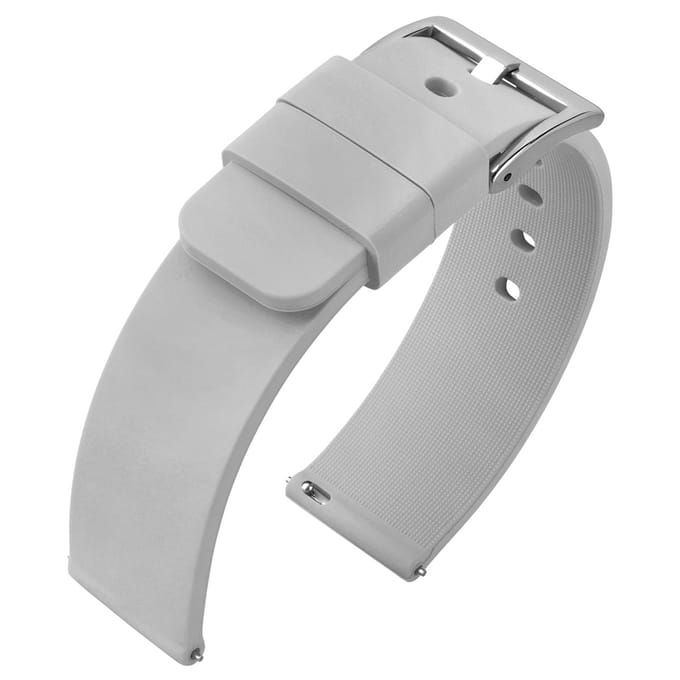 Silicone Rubberen Horlogebandje- Makkelijk Zelf te Monteren - Grijs 20mm