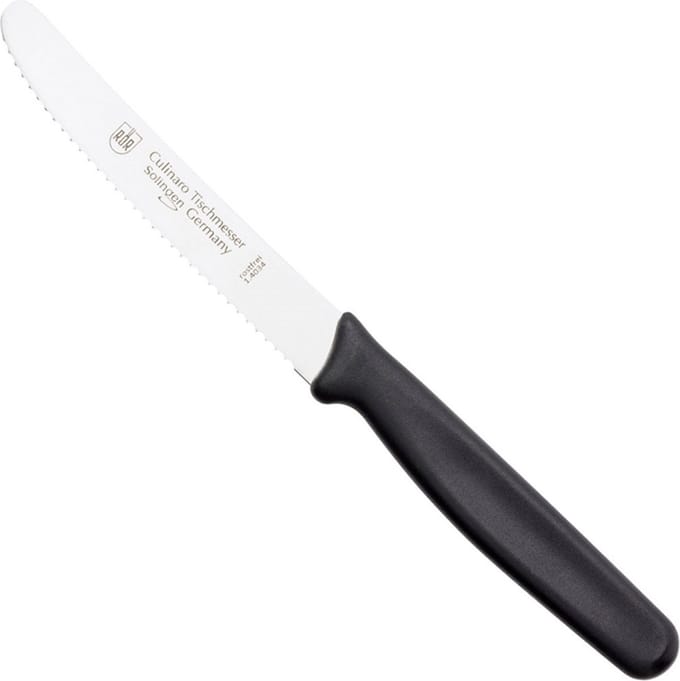 RÖR Solingen Tafelmes Culinaro – RVS – Lemmet 11 cm – Kunststof Heft – Zwart