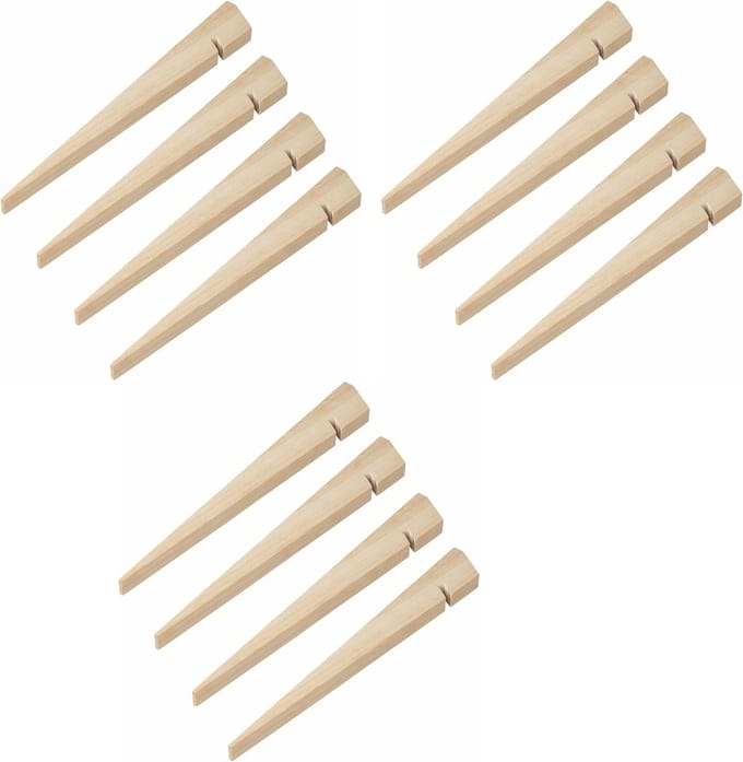 ProPlus Tentharing - 12x stuks - hout - 30 cm - tentpennen/zandharing - robuust - extra stevig