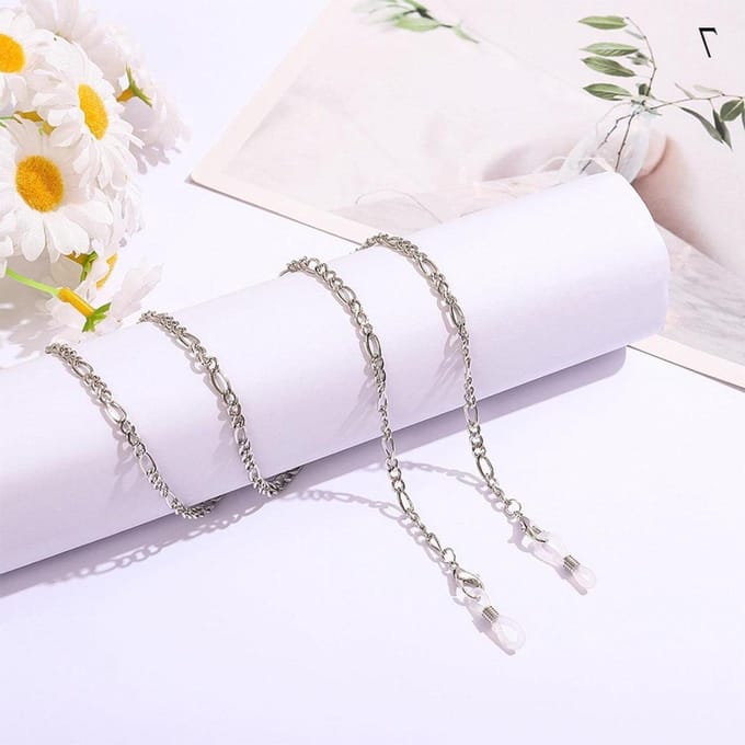 Bril Ketting - Brilkoord Parel - Zonnebril Houder - Luxe Uitstraling - 70 cm - Parelmoer