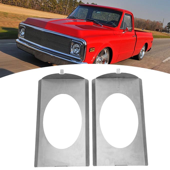 2 pièces Gauche Droite Supports d'Haut-parleur de Siège Arrière Remplacement pour Chevy C10 1973?Squarebody 1987 pour 6x9 white