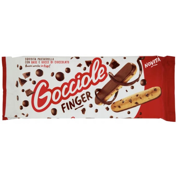 Gocciole Vingercakejes 120g met chocolade Pavesi Italiaanse vingercakejes