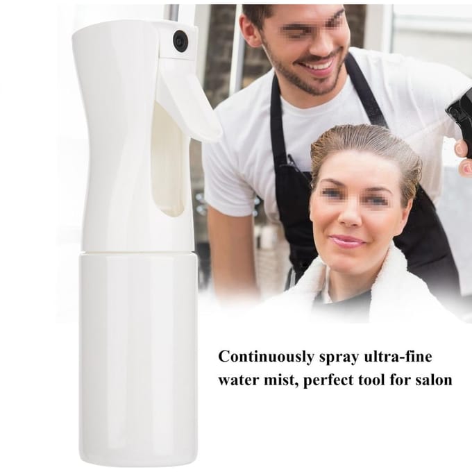 Navulbare Kappers Waterspuit Barbershop Sprayfles Haar Tool Wit S 300ML