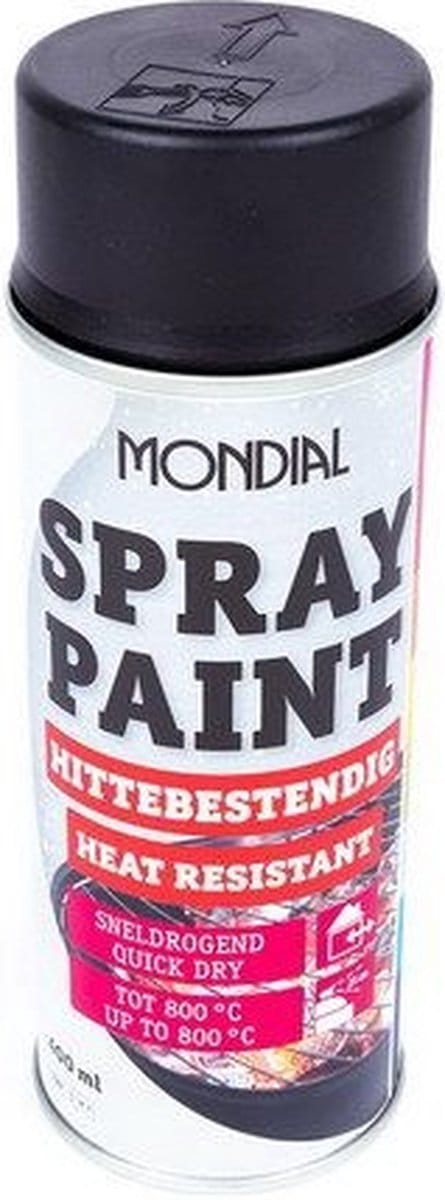Hittebestendige Spray Paint Zwart | Beitsenkwast