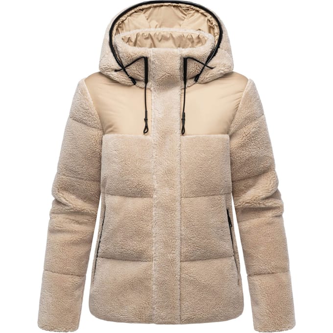 Marikoo dames teddy puffer jas met capuchon – model Kaguraa