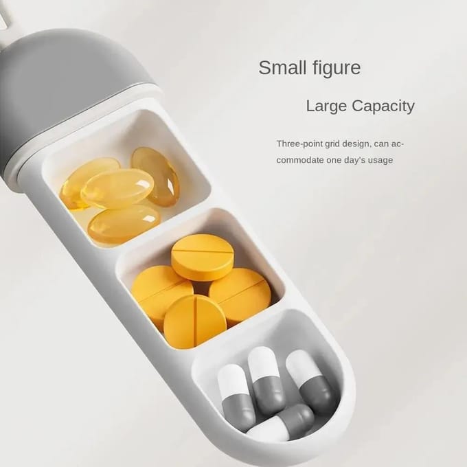 Dagelijkse medicijnorganizer Draagbare, nette en opgeruimde pillenbeheer Reispillendispenser Medicijndoos Duurzame, stevige zakpillendoos
