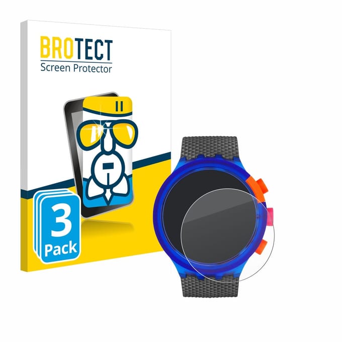 Screenprotector 3 Stuks voor Swatch Neon Party Beschermglas transparant