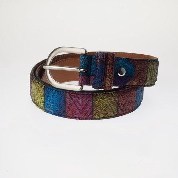 Dames Riem Arcobaleno – Italiaans Design – Regenboogkleuren – 95cm